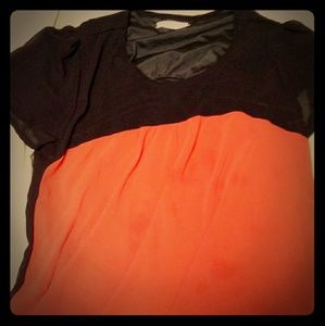 Orange/black shirt